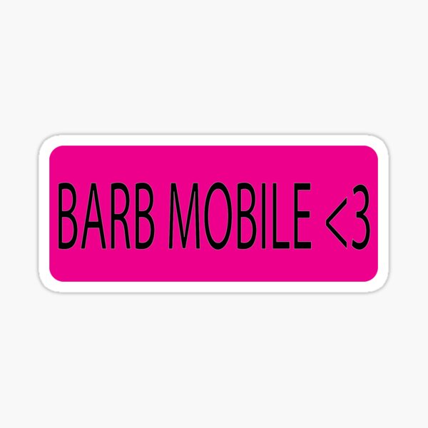 Barb Mobile Sticker Sticker