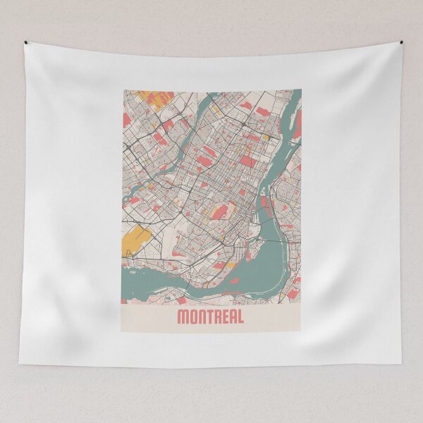 Item preview, Montreal - Canada Chalk City Map designed and sold by tienstencil.