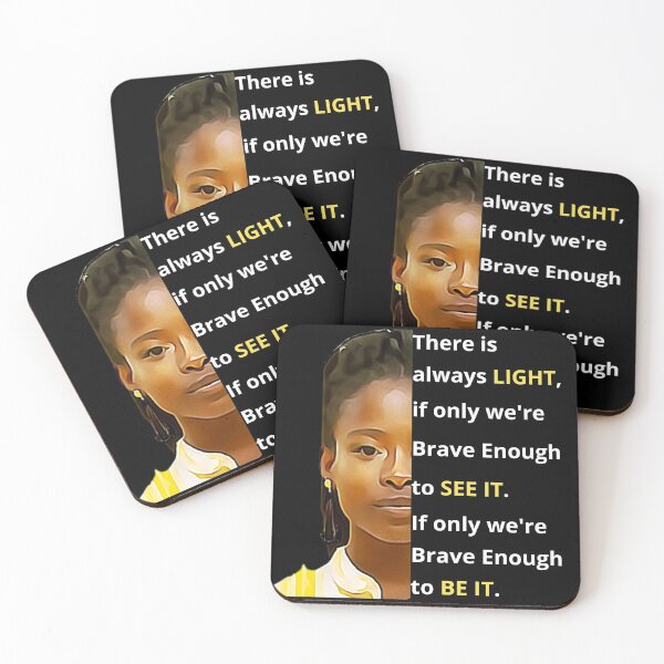 Item preview, Amanda Gorman, There is  always LIGHT,  if only we're Brave Enough to SEE IT.  If only we're  Brave Enough  to BE IT. designed and sold by davlinaArt.