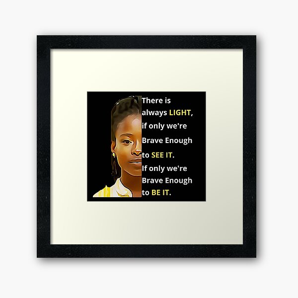 Item preview, Amanda Gorman, There is  always LIGHT,  if only we're Brave Enough to SEE IT.  If only we're  Brave Enough  to BE IT. designed and sold by davlinaArt.
