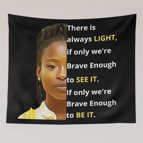 Item preview, Amanda Gorman, There is  always LIGHT,  if only we're Brave Enough to SEE IT.  If only we're  Brave Enough  to BE IT. designed and sold by davlinaArt.