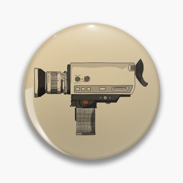 Item preview, Super 8 camera illustration, 8mm, motion picture designed and sold by JBlueStudio.
