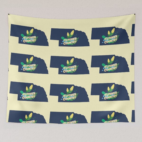 Item preview, Nebraska - Flyover Country - Cornhusker State designed and sold by ittybittyowl.