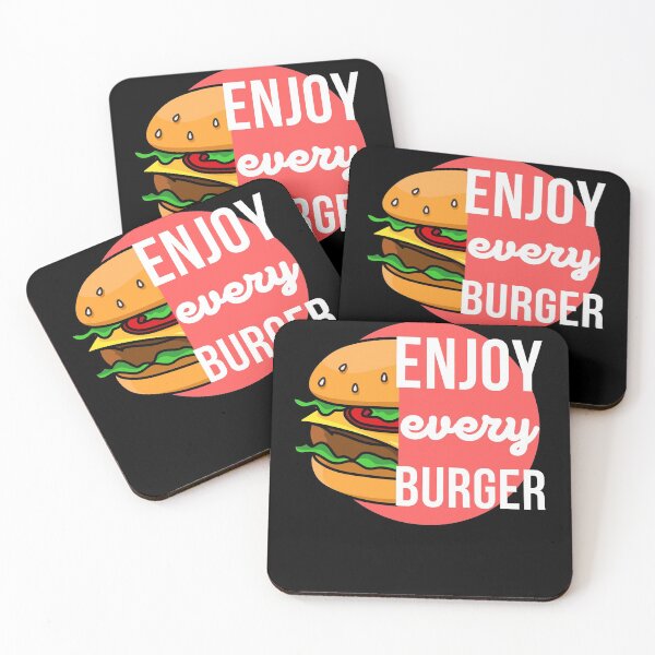 Item preview, Enjoy Every Burger - white designed and sold by piastrelli.