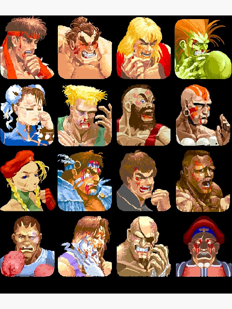 Street Fighter 2 Super Turbo Portraits