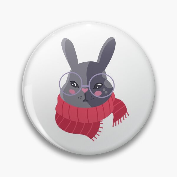Item preview, Winter warmth rabbit in a red Scarf designed and sold by jasmineberry.