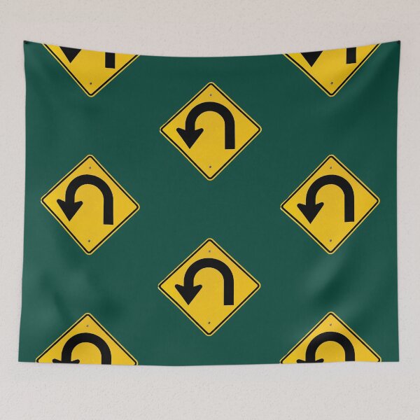 Item preview, Standard U Turn Street Sign accessories and housewares designed and sold by SignsAreReal.