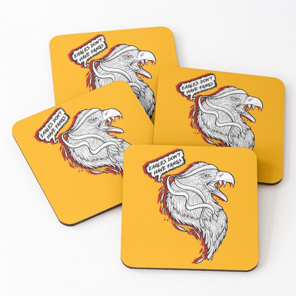 Item preview, Eagles Don’t Have Fangs (black and red) designed and sold by spicyavocxdo.