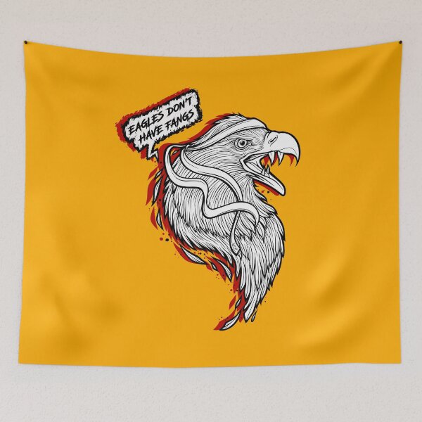 Item preview, Eagles Don’t Have Fangs (black and red) designed and sold by spicyavocxdo.