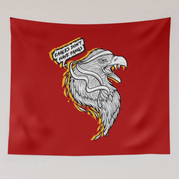 Item preview, Eagles Don’t Have Fangs (black and yellow) designed and sold by spicyavocxdo.