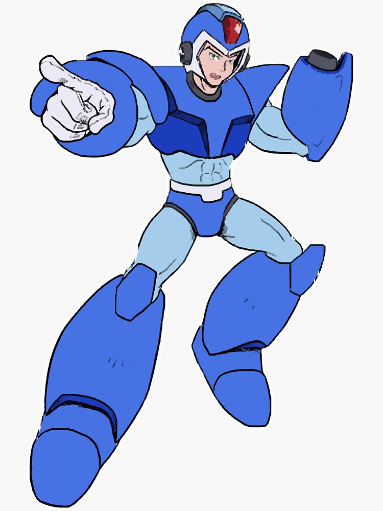 Ruby Spears Mega Man X Sticker By Kazeeida Redbubble 9494