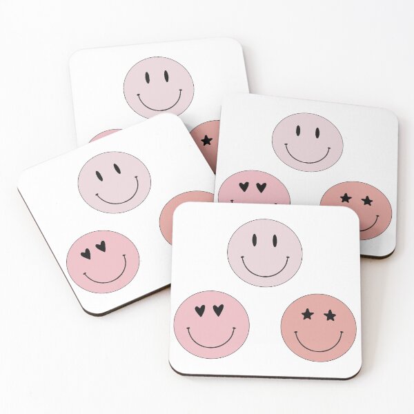 Item preview, pack of pink smiley faces  designed and sold by selinasherman.