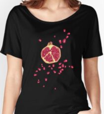 pomegranate pattern Women's Relaxed Fit T-Shirt