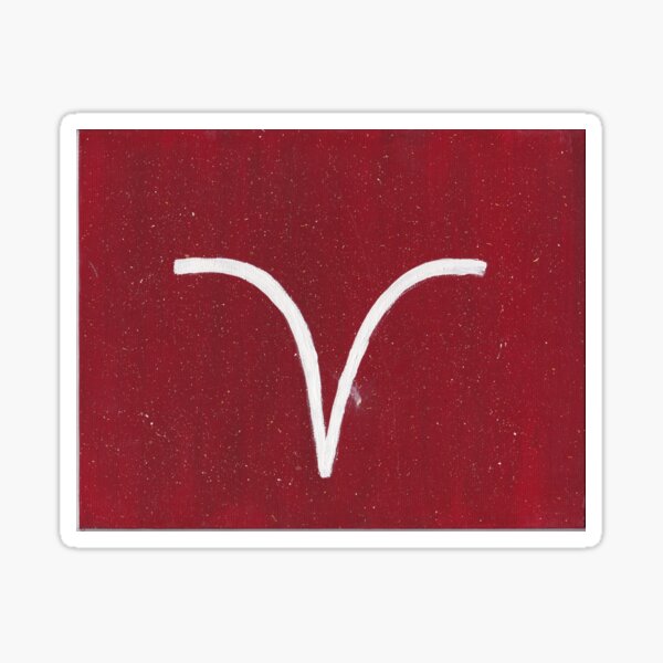 Aries Symbol Sticker