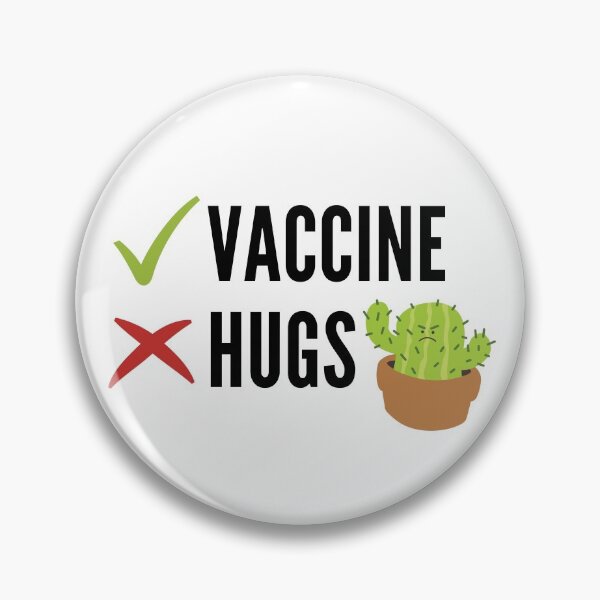 Item preview, Prickly Cactus No Hugs Even With Vaccine designed and sold by zonoma.