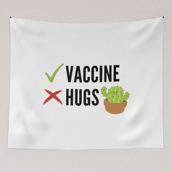 Item preview, Prickly Cactus No Hugs Even With Vaccine designed and sold by zonoma.