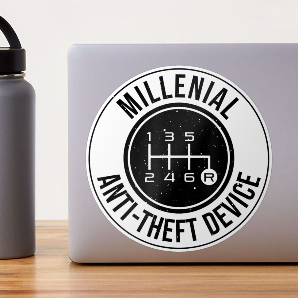 Funny Millenial AntiTheft Device Men Cool Manual Car Coffee Mug by Aayatg  Decen - Fine Art America