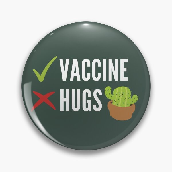 Item preview, Prickly Cactus No Hugs Even With Vaccine designed and sold by zonoma.