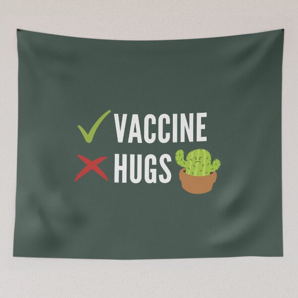 Item preview, Prickly Cactus No Hugs Even With Vaccine designed and sold by zonoma.