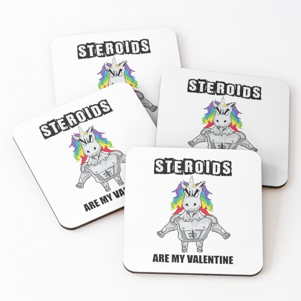 Item preview, Steroids Are My Valentine - Funny Valentine's Day Fitness Unicorn designed and sold by LordAudes.