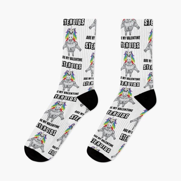 Item preview, Steroids Are My Valentine - Funny Valentine's Day Fitness Unicorn designed and sold by LordAudes.