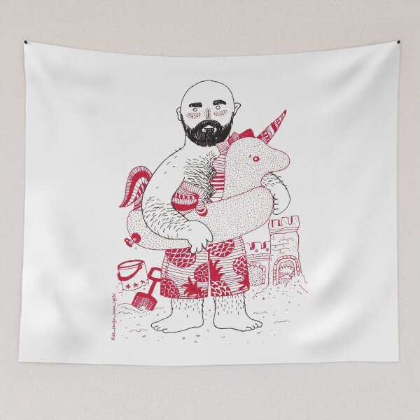 Item preview, Bear on beach vacation designed and sold by Juan de Souza.