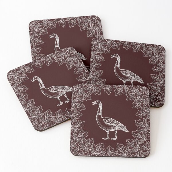 Item preview, Goose surrounded by leaves designed and sold by fowons.