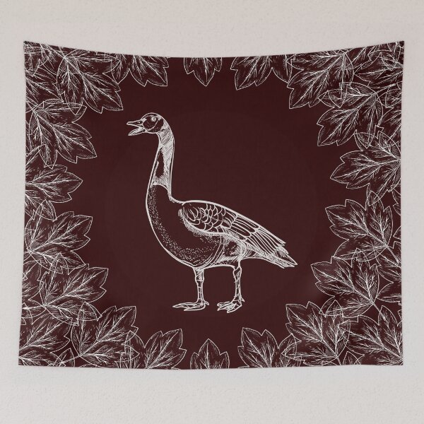 Item preview, Goose surrounded by leaves designed and sold by fowons.