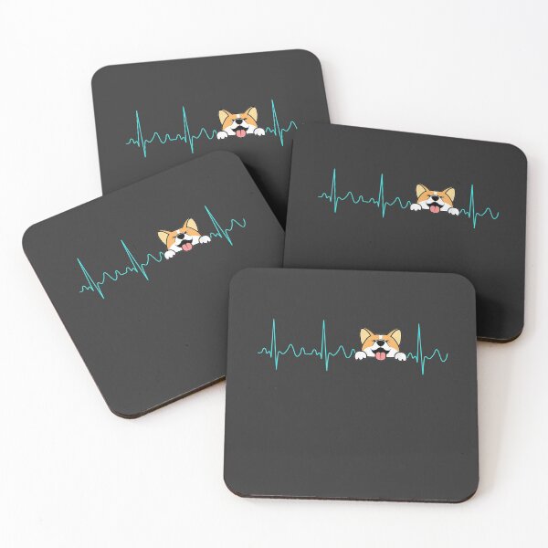 Item preview, Funny Cute Lovely Corgi Heartbeat For Dog Lover A2 designed and sold by sha12q0alic.