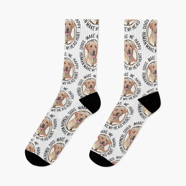 Item preview,  Dogs make me happy humans make my head hurt. designed and sold by Tiffany Roy.
