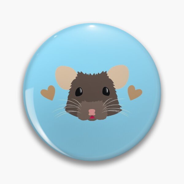 Item preview, New round rat face with hearts designed and sold by jazzydevil.