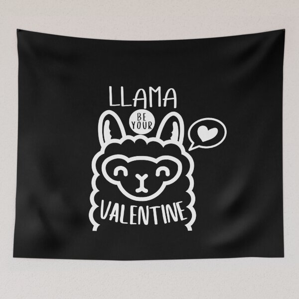 Item preview, Llama be your Valentine designed and sold by NeverGetsOld.