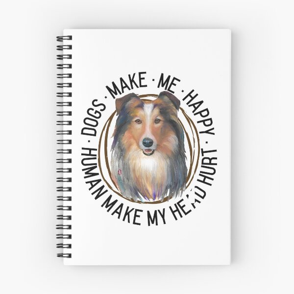 Item preview,  Dogs make me happy humans make my head hurt. designed and sold by Tiffany Roy.