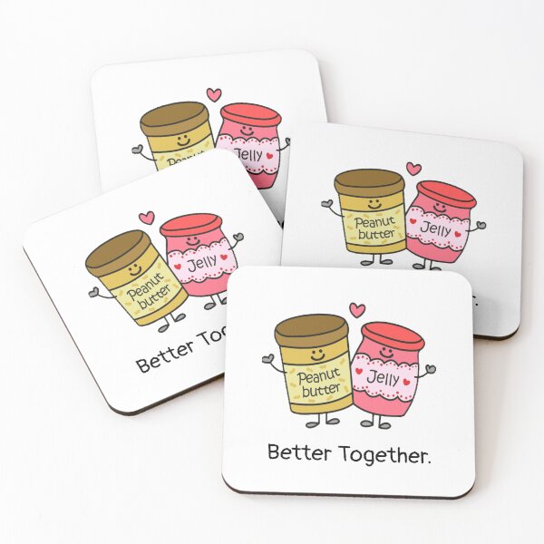 Item preview, Peanut Butter and Jelly Better Together Valentine's Day designed and sold by HugJen.