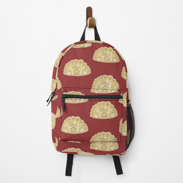 Item preview, Pretty pierogi folk-art red polish designed and sold by Lauren Heuer.