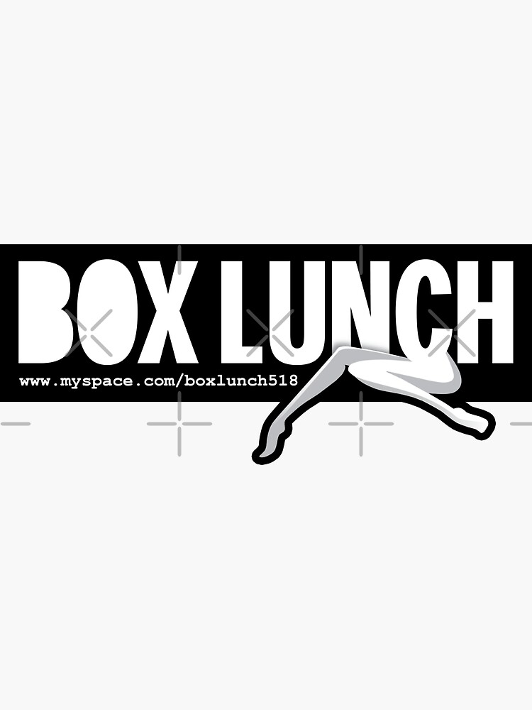 "Box Lunch Official Tshirt, circa 2007" Sticker for Sale by