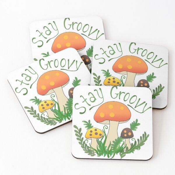 Item preview, Stay groovy 70s mushrooms designed and sold by CraftKrazie.