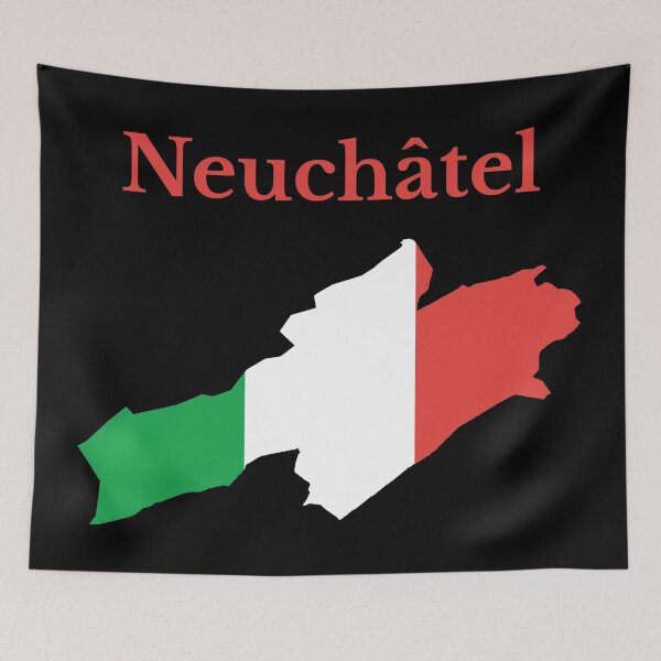 Item preview, Neuchatel Canton Map Flag, Switzerland designed and sold by marosharaf.