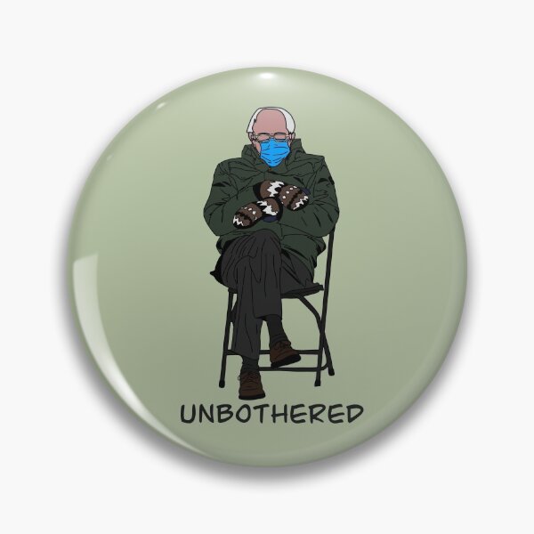 Item preview, Bernie Sanders Mittens Unbothered designed and sold by Rainbow-Raccoon.