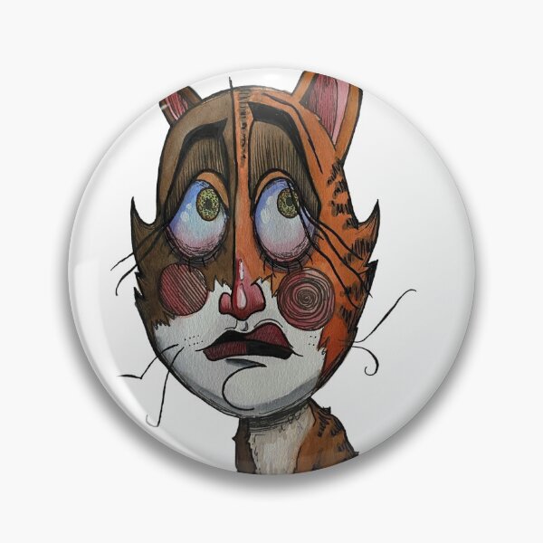 Item preview, Creepy cat human face designed and sold by RachelCB19.