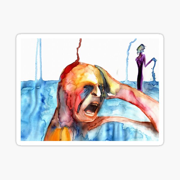Happiness and Self-destruction Sticker