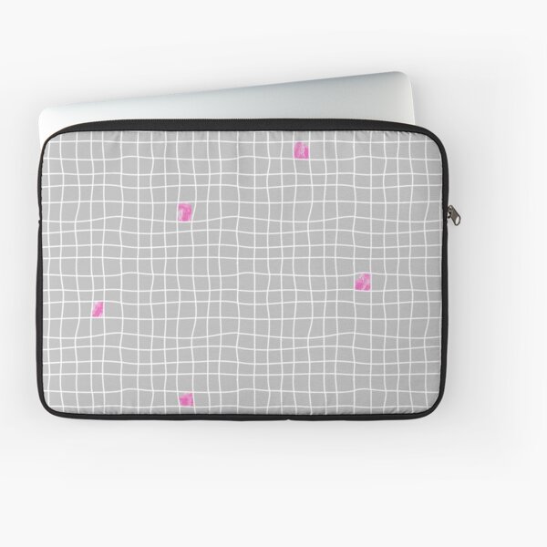 Carreaux - Grey/Pink - Bis Laptop Sleeve