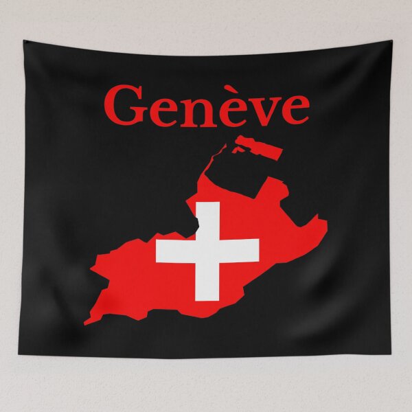 Item preview, Geneva Canton Map Flag, Switzerland designed and sold by marosharaf.