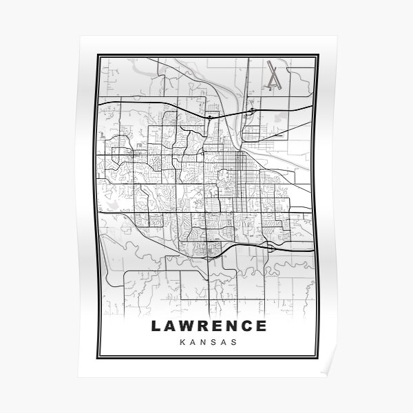 "Lawrence Map" Poster for Sale by sibudas Redbubble