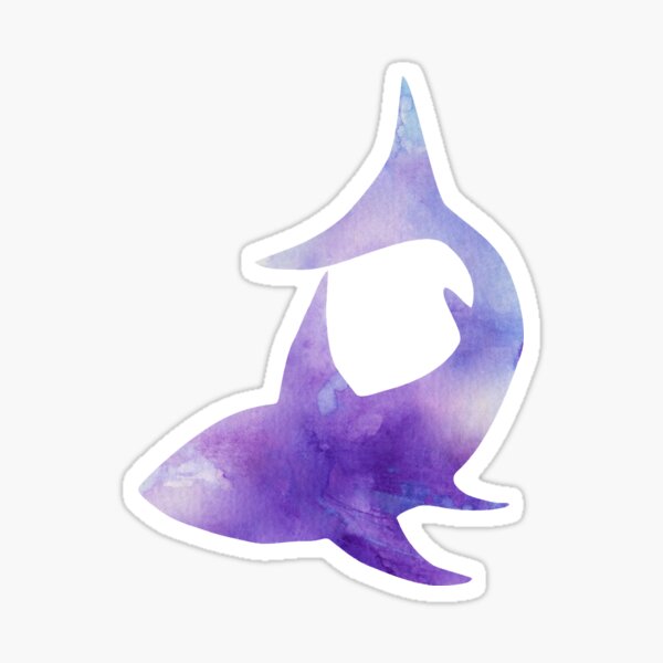 Watercolour Shark Sticker