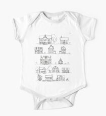 Sketching a Neighborhood One Piece - Short Sleeve