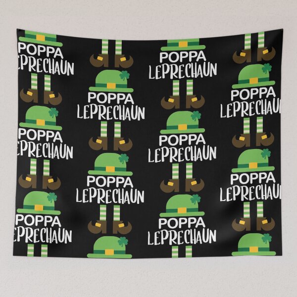Aperçu de l'œuvre Poppa Leprechaun Saint-Patrick | Saint Paddy créée et vendue par GravitiTees.