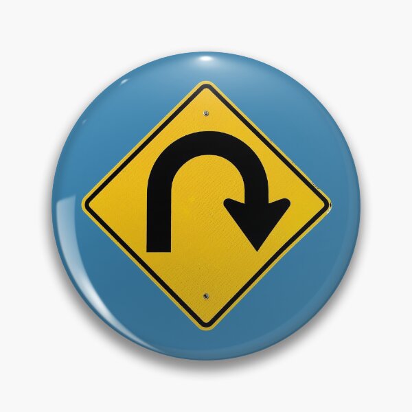 Item preview, U Turn Going Right Street Sign accessories and housewares designed and sold by SignsAreReal.