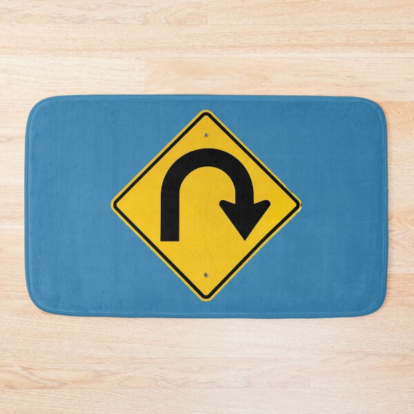 Item preview, U Turn Going Right Street Sign accessories and housewares designed and sold by SignsAreReal.