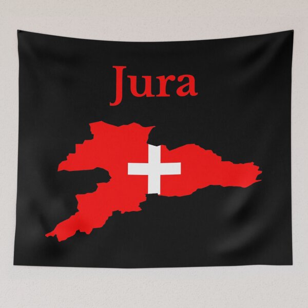 Item preview, Jura Canton Map Flag, Switzerland designed and sold by marosharaf.